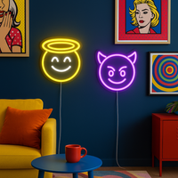 Emoji Devil Neon Væglampe-Lightish-OutletLamper.dk