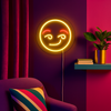 Emoji Flirty Neon Væglampe