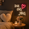 Du Og Jeg Neon Væglampe