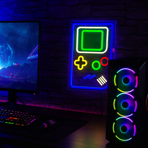 Gameboy Neon Væglampe