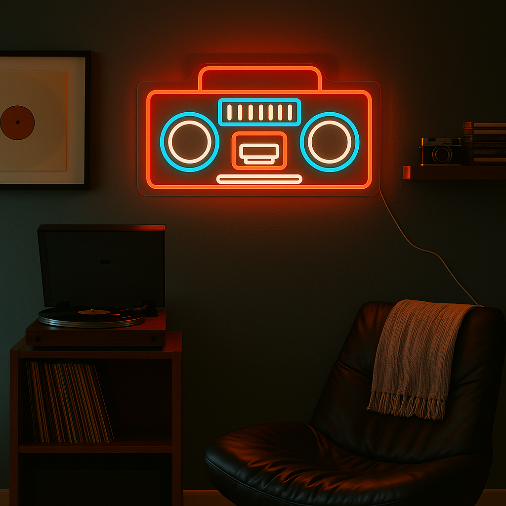 Radio Neon Væglampe-Lightish-OutletLamper.dk