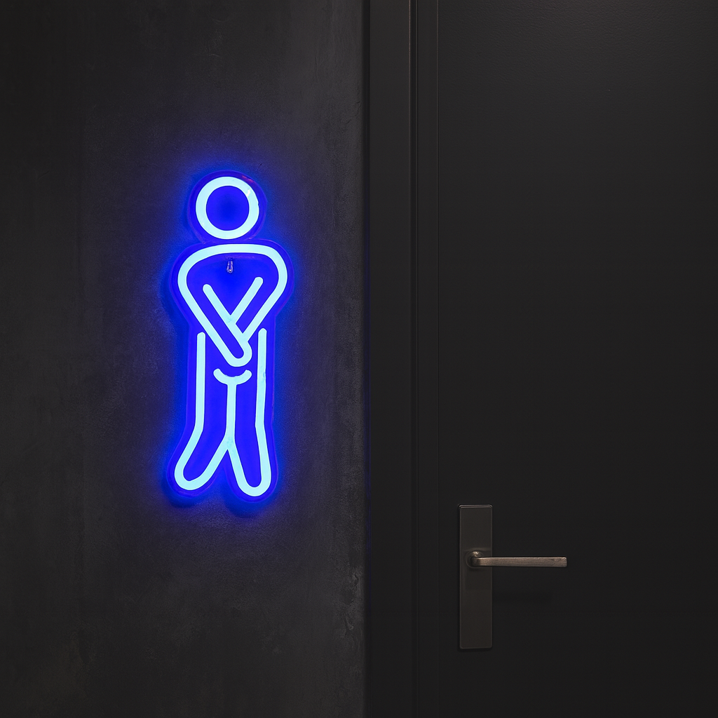 WC Man Neon Væglampe-Lightish-OutletLamper.dk