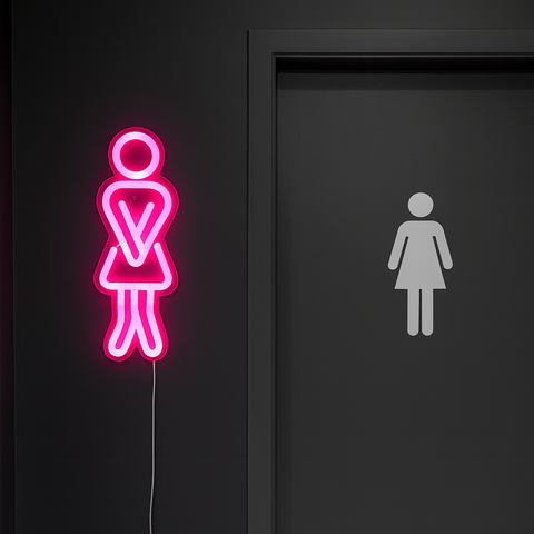 WC Woman Neon Væglampe