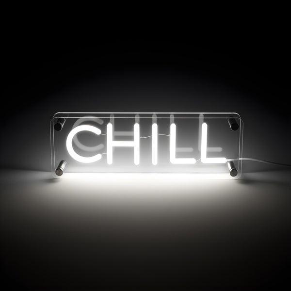 Chill LED Neon Box Bordlampe