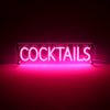 Cocktails LED Neon Box Bordlampe