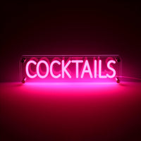 Cocktails LED Neon Box Bordlampe-Lightish-OutletLamper.dk