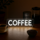 Coffee LED Neon Box Bordlampe-Lightish-OutletLamper.dk