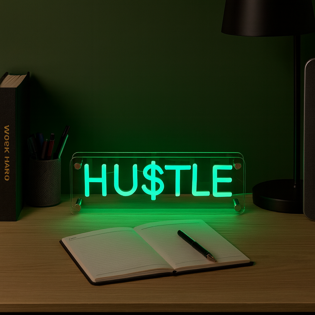 Hustle LED Neon Box Bordlampe-Lightish-OutletLamper.dk