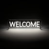 Welcome LED Neon Box Bordlampe
