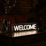 Welcome LED Neon Box Bordlampe-Lightish-OutletLamper.dk