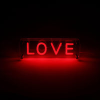LOVE LED Neon Box Bordlampe-Lightish-OutletLamper.dk