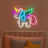 Lightish Unicorn Neon Vägglampa