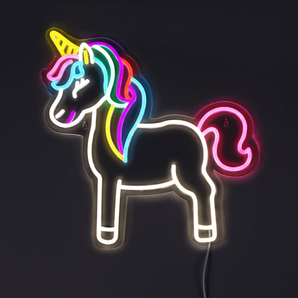Lightish Unicorn Neon Vägglampa