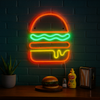 Lightish Burger Neon Vägglampa