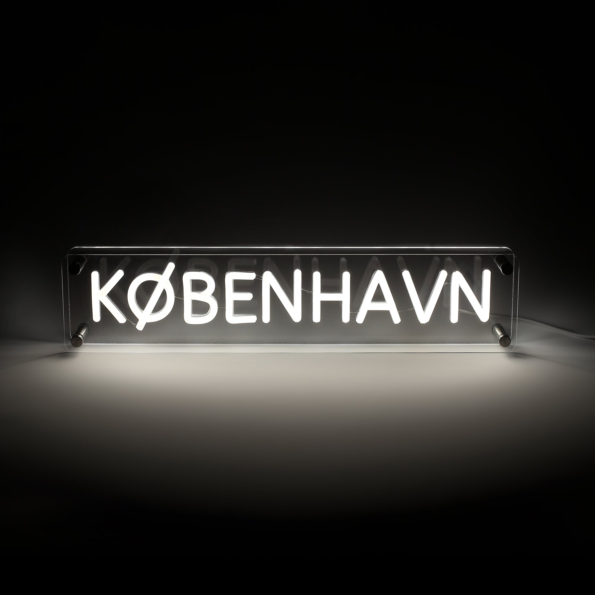 København LED Neon Box Bordlampe-Lightish-OutletLamper.dk