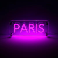 Paris LED Neon Box Bordlampe-Lightish-OutletLamper.dk