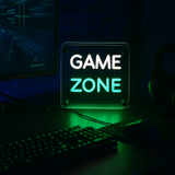 Game Zone LED Neon Box Bordlampe-Lightish-OutletLamper.dk