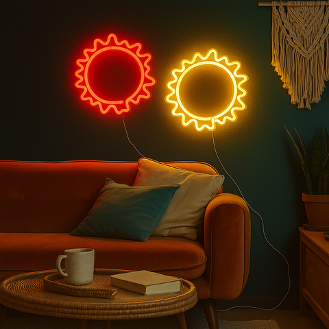 Lightish Soleil Neon Vägglampa Röd