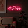 Lightish Heartbeat Neon Vägglampa Rosa