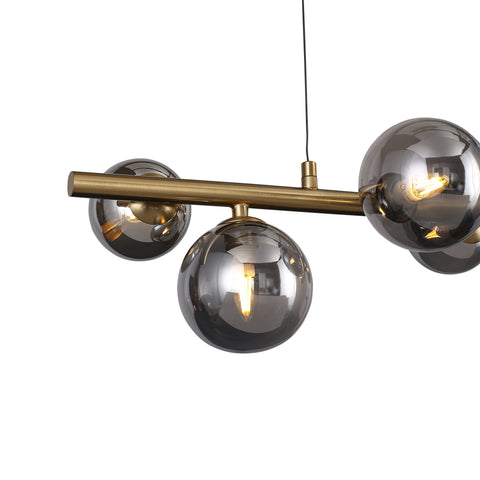 Valencia Langbordspendel 63cm Messing/Smoke