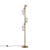 Trento Gulvlampe Messing/Opal