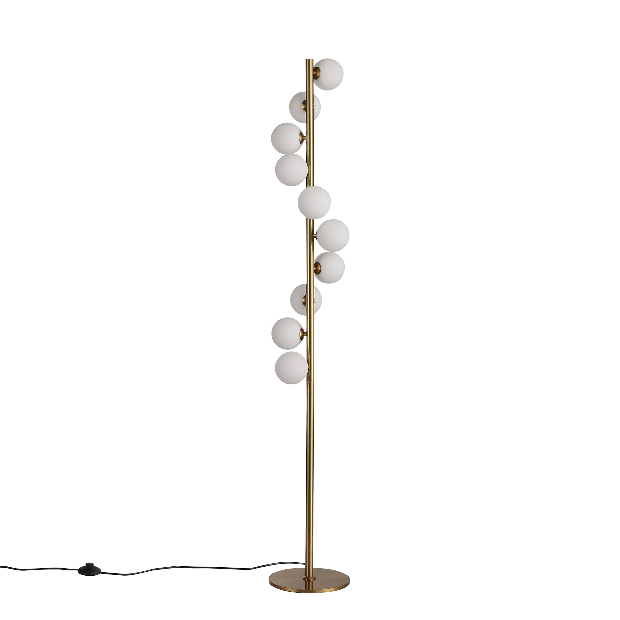 Trento Gulvlampe Messing/Opal-Nordic Seasons-OutletLamper.dk