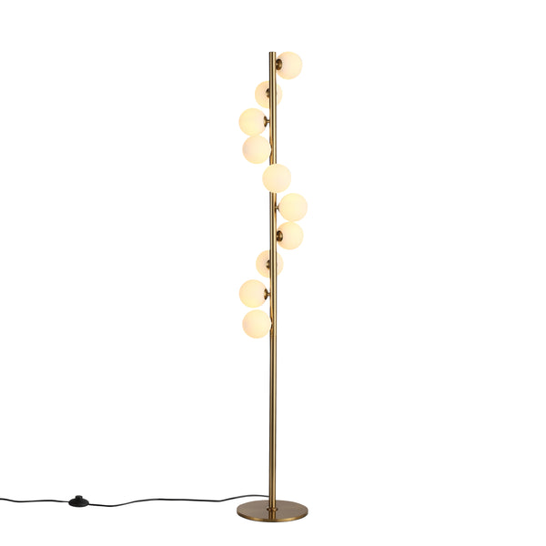 Trento Gulvlampe Messing/Opal-Nordic Seasons-OutletLamper.dk
