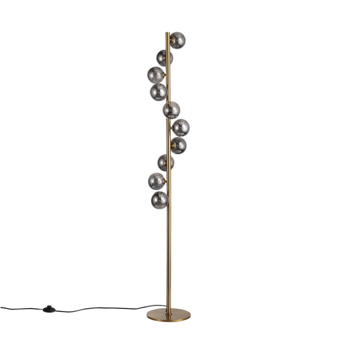 Trento Gulvlampe Messing/Smoke