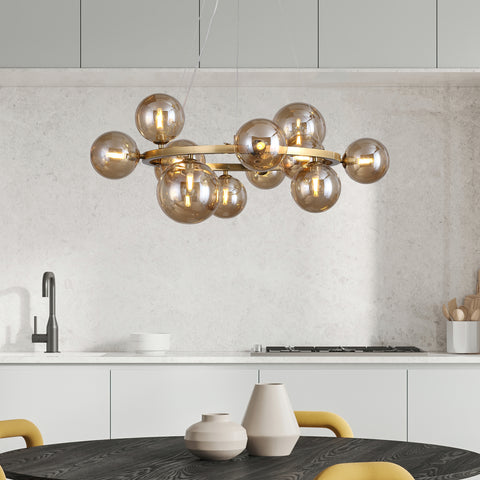 Valencia Lysekrone Messing/Amber