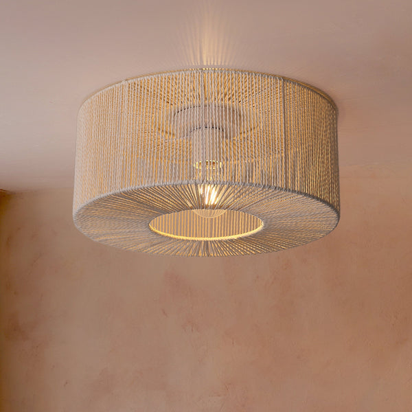 Braided Loftlampe Ø46 Raw White