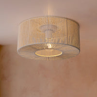 Braided Loftlampe Ø46 Raw White-Nordic Seasons-OutletLamper.dk