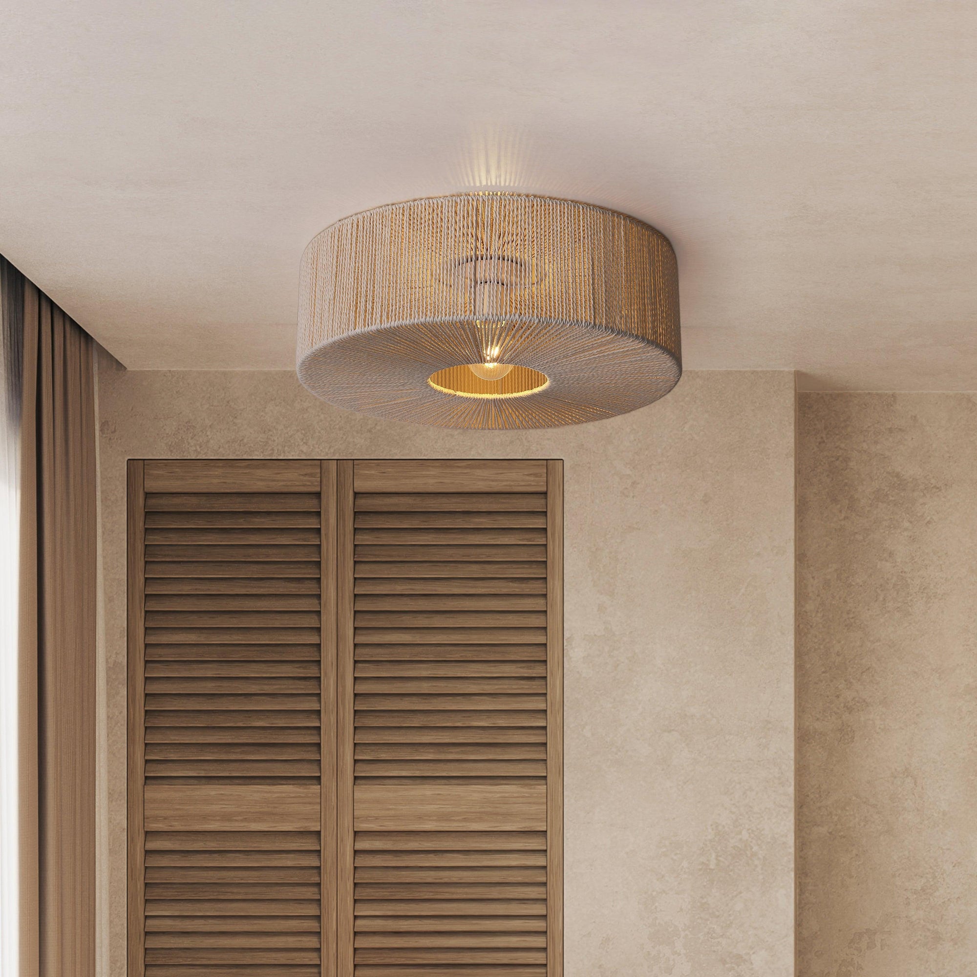 Braided Loftlampe Ø60 Raw White-Nordic Seasons-OutletLamper.dk