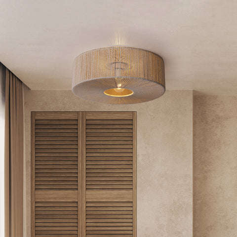 Braided Loftlampe Ø60 Raw White