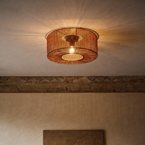 Braided Loftlampe Ø46 Earth Red