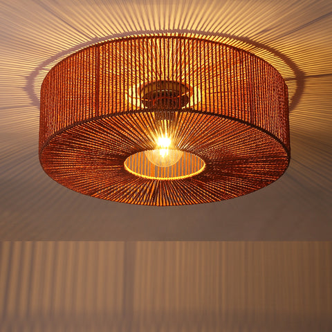 Braided Loftlampe Ø60 Earth Red