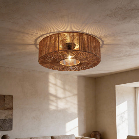 Braided Loftlampe Ø60 Earth Red