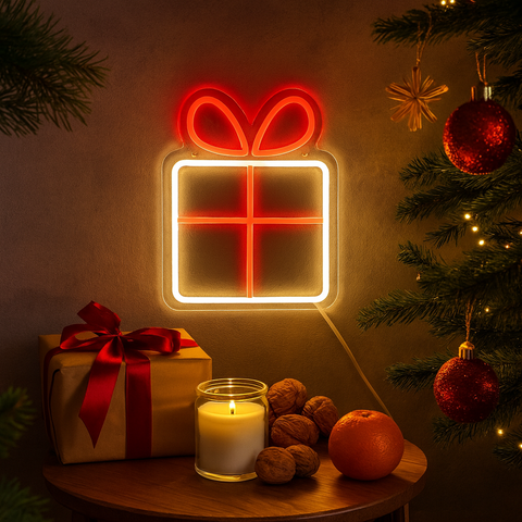 Julklapp Neon Vägglampa
