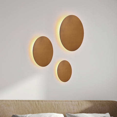 Luna Vägglampa Ø40 Mässing 