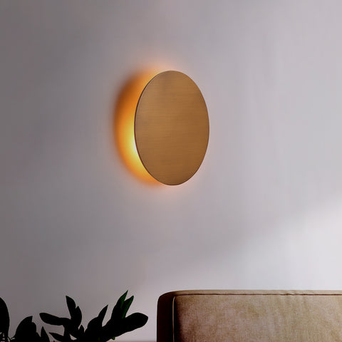 Luna Vägglampa Ø40 Mässing 