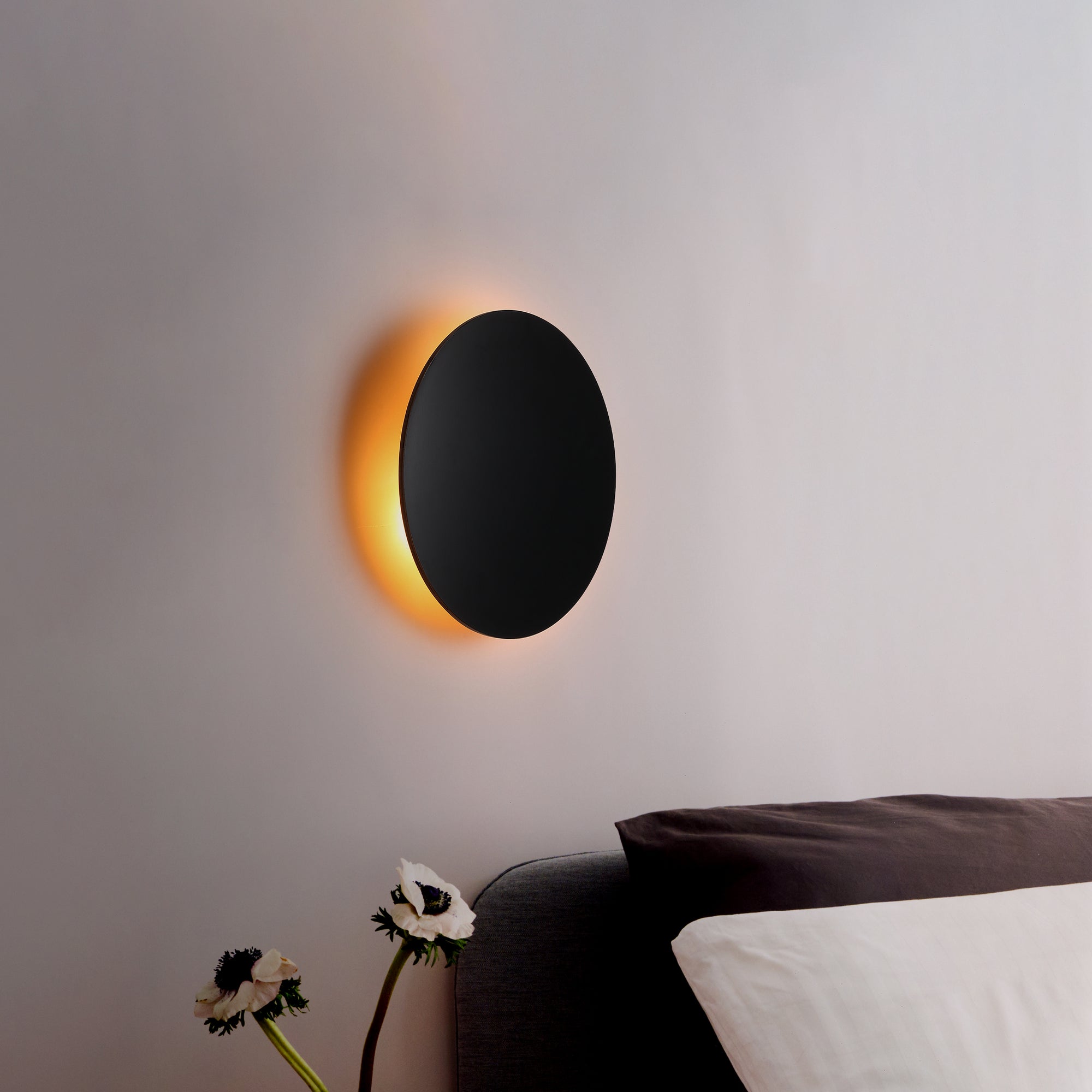 Luna Vägglampa Ø20 Svart 