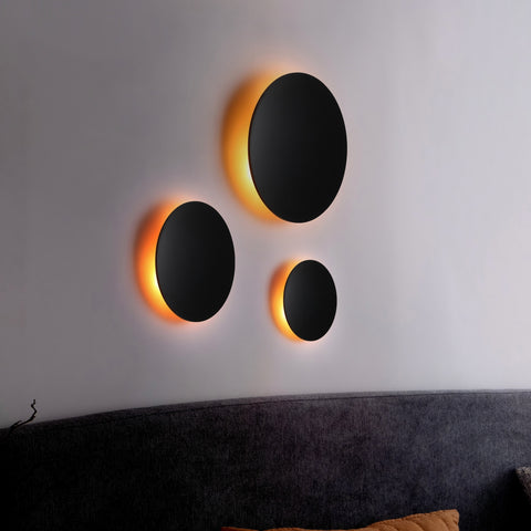 Luna Vägglampa Ø40 Svart 