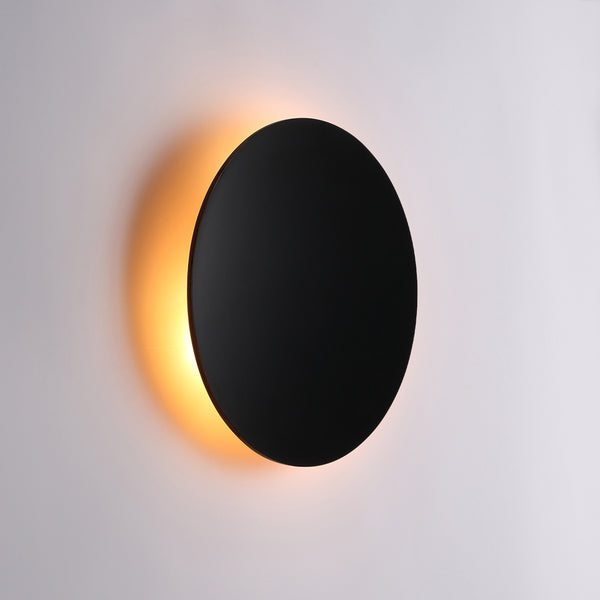 Luna Vägglampa Ø30 Svart 