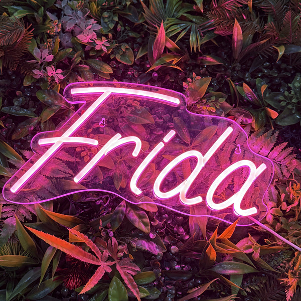 Neon Navneskilt Lyserød