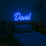 Neon Navneskilt Blå-Lightish-OutletLamper.dk