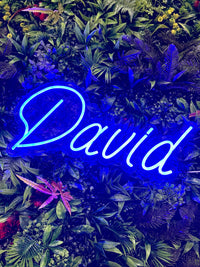 Neon Navneskilt Blå-Lightish-OutletLamper.dk