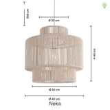 Neka Pendel Ø40 Raw White-Nordic Seasons-OutletLamper.dk