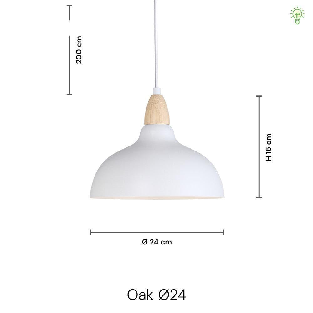 Oak Pendel Ø24 Lemon Gul-Nordic Seasons-OutletLamper.dk
