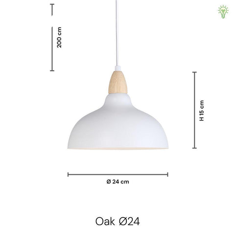 Oak Pendel Ø24 Børstet Messing-Nordic Seasons-OutletLamper.dk