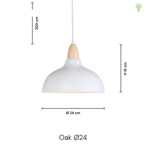 Oak Pendel Ø24 Krom