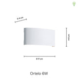 Ortelo Utomhusvägglampa Vit
